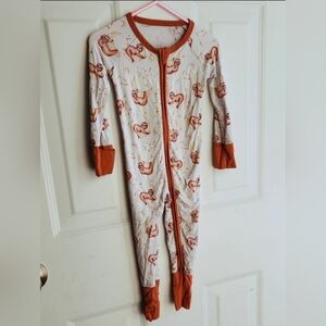 The Sleepy Sloth Bamboo 12-18m Zippered Sleeper Romper